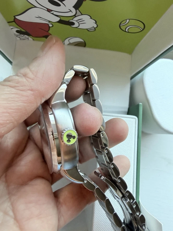 Новый в коробке Disney Fossil ограниченного тиража Микки Маус автоматический, из нержавеющей стали часы - Изображение 4 из 4