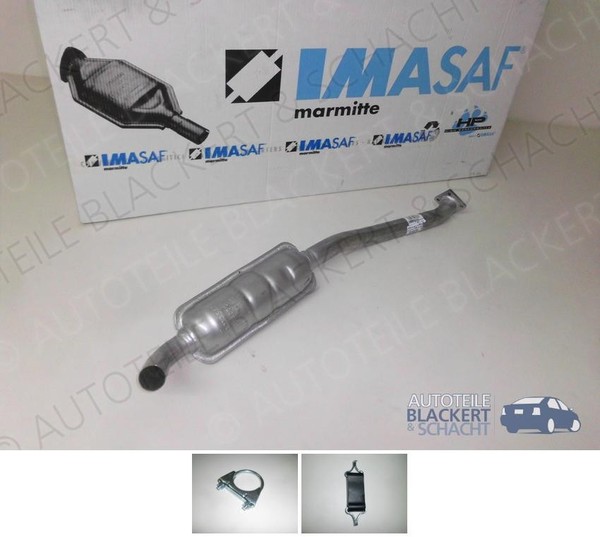 Imasaf Auspuff Mitteltopf für Fiat 124 2.0 + Spider 2000+Volumex 1976-1985-image