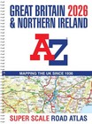 Great Britain A-Z Super Scale Road Atlas 2026 (A3 Spiral): Easy to Read Map of G