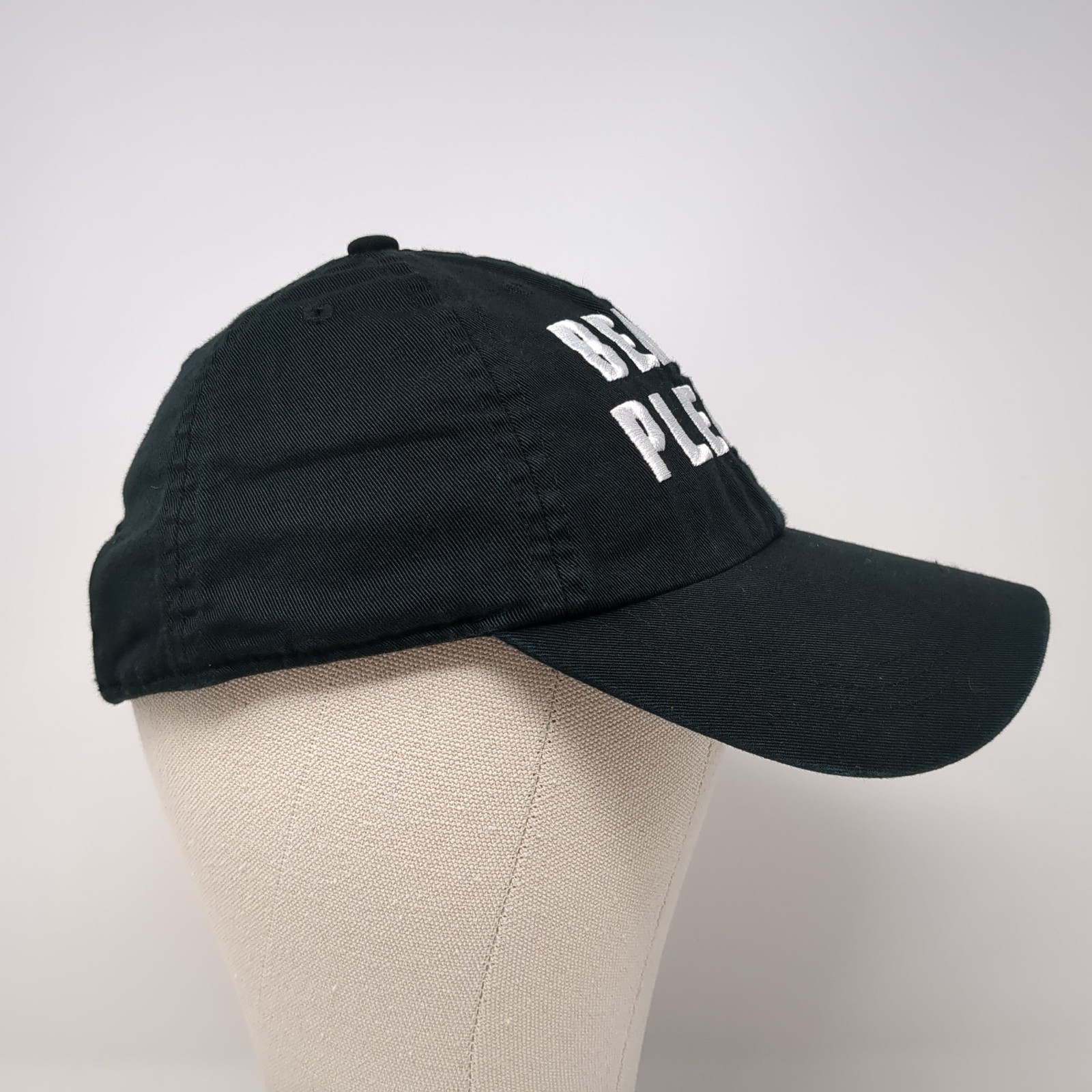 Beach Please Slideback Baseball Cap Black OS Embr… - image 5