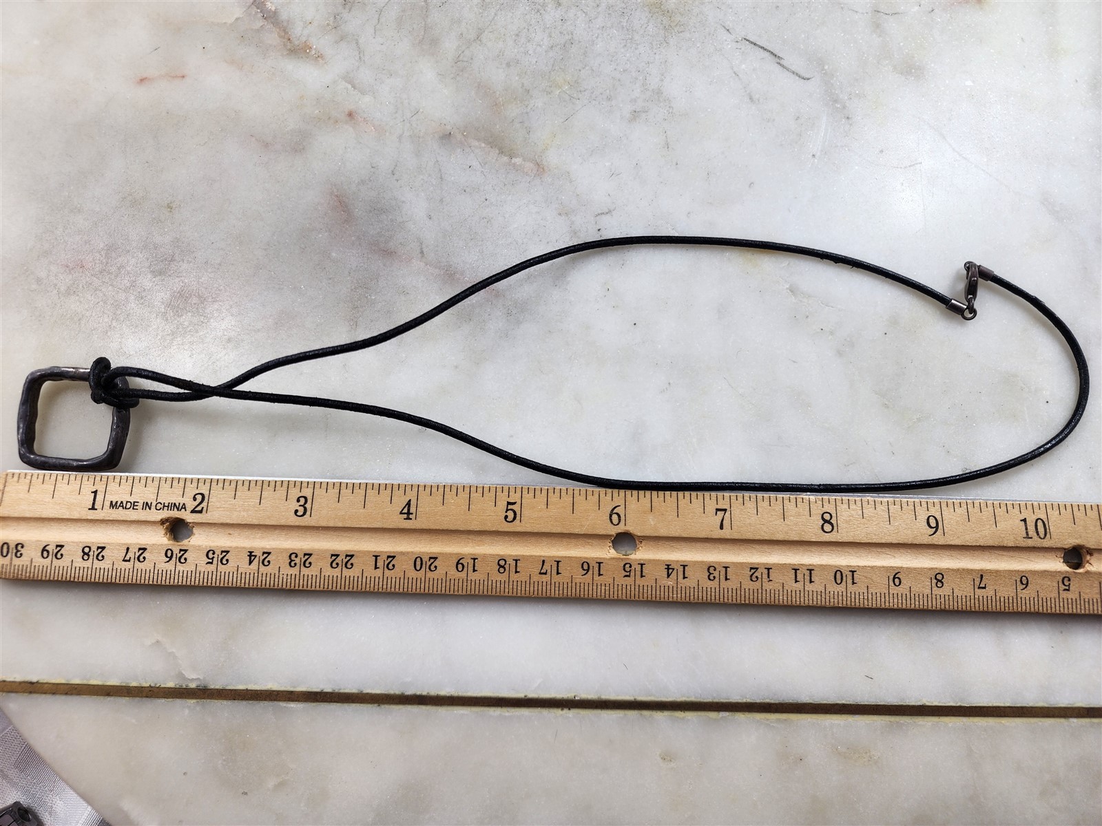 Vintage Solid Sterling Silver Future Handmade Squ… - image 3