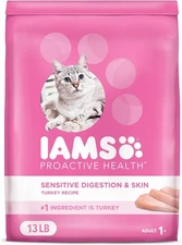 IAMS Proactive Health Adult Sensitive Digestion 13 Pound (Pack of 1), Turkey
