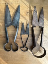 3x stare nożyce do owiec kute żelazo stal odlewnicza