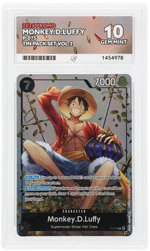 Monkey.D.Luffy - P-075 - Promo - One Piece - Tin Pack Set Vol.2 - ACE 10