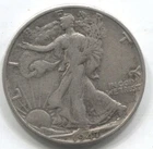 1947-D- WALKING LIBERTY HALF DOLLAR - 90% SILVER -LOT # 235