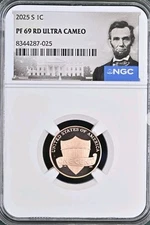 2025 S Lincoln Cent 1C NGC PF69 RD Ultra Cameo  