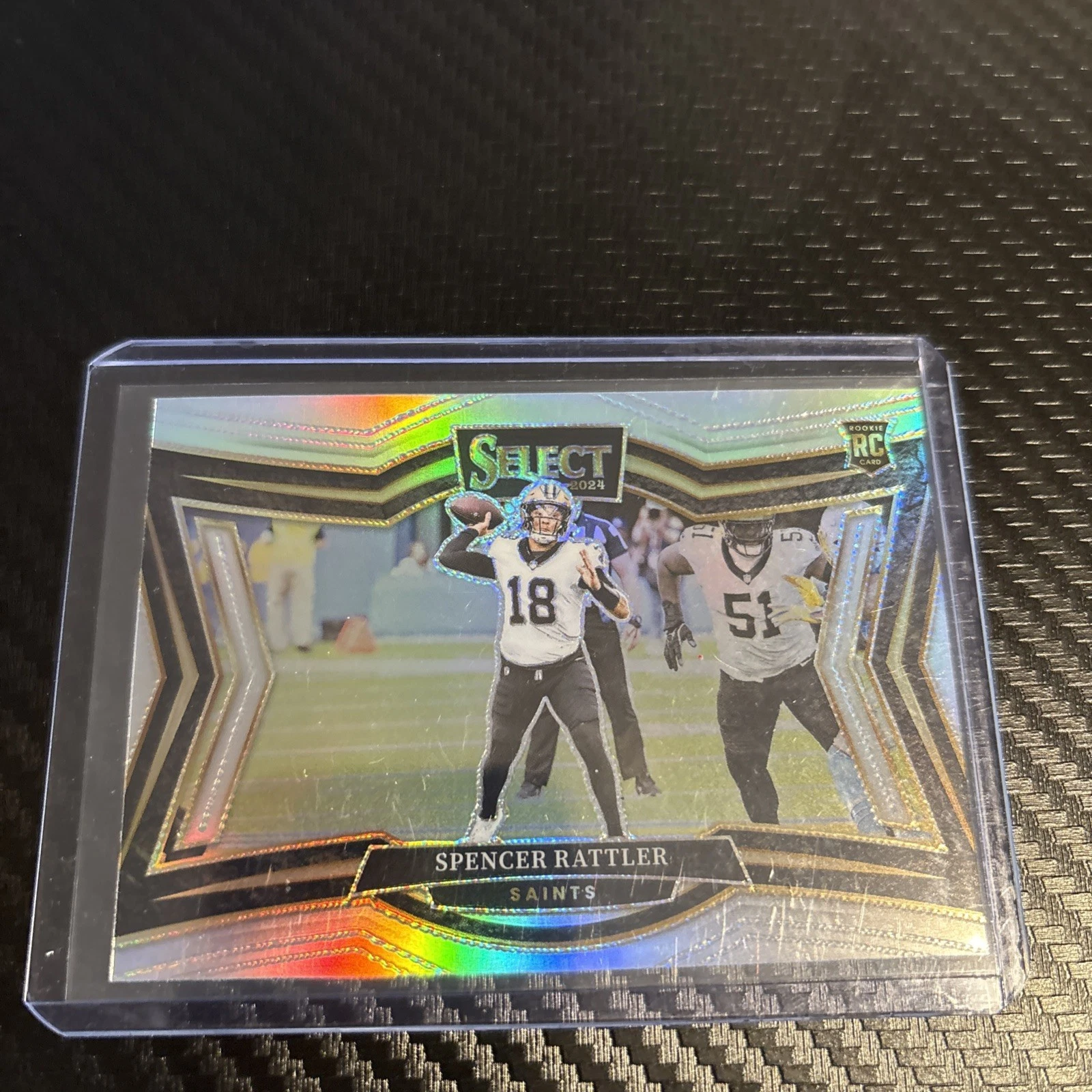 2024 Select Football Spencer Rattler Base Rookie # 493  A