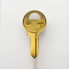 Kaba Ilco - M1 - 1092 - Master Padlock - Brass - Key Blank - Made In USA