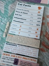 New Sealed Sticker Pack Funny Cat Facts