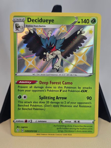 Pokemon TCG Decidueye SV003/SV122 Shining Fates: Shiny Vault