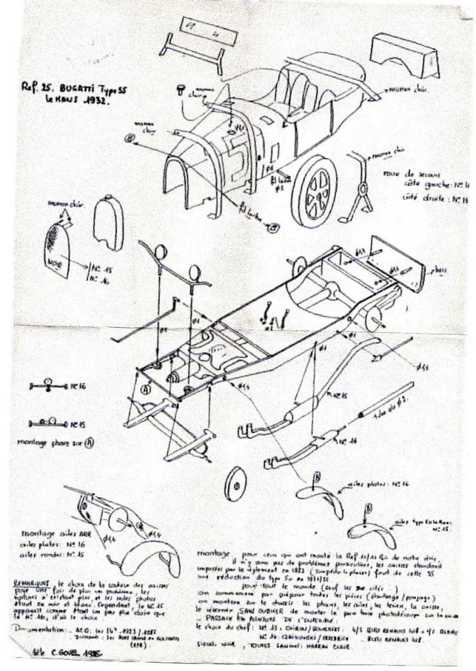 1-43 Bugatti Ty.55 Le Mans 1932 #15 Metal kit Automodellista.it - Immagine 2 di 4