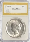 1921 PEACE "BU/MS HIGH GRADE"🔥"HIGH RELIEF" /CHECK OUT PEACE, HAIR, FEATHERS✅