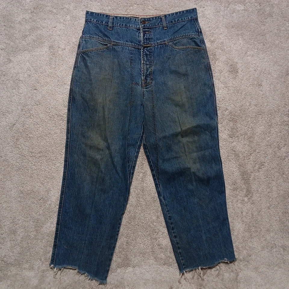 Vintage Marithe Francois Girbaud Jeans Mens 36x29 Blue Denim Baggy Hip Hop Y2K - Image 3 of 4