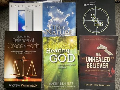 Andrew Wommack Barry Bennett Greg Mohr Teresa Houghteling Lot of 6 Books