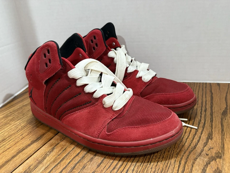 Nike Air Jordan 1 Flight 4 Men’s 10.5 Premium Red Sneakers 838818-600 - Image 2 of 4