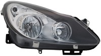 Scheinwerfer Rechts FüR Opel Corsa D 2006-2011 H1 H7 Schwarz Halogen LWR