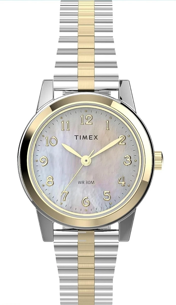 Timex Essex Women s 25mm Quartz Watch MOP Expansion Band