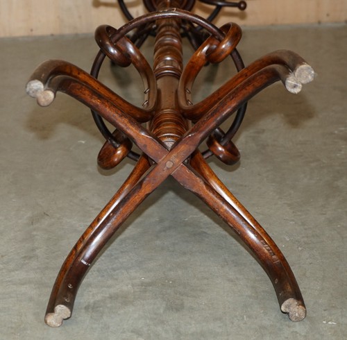 SUPER RARE ORIGINAL ANTIQUE VICTORIAN CIRCA 1880 THONET BENTWOOD COAT RACK STAND - Picture 11 of 12