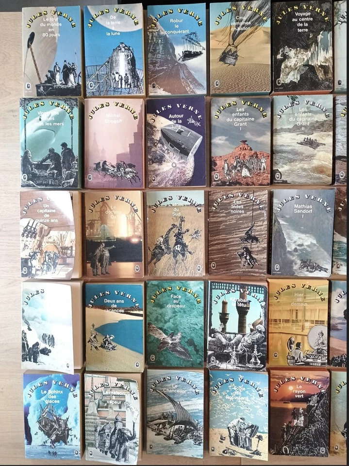 Collection complète Jules VERNE -édition Le livre de poche avec montgolfière - Photo 2/3
