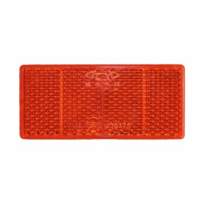 Reflektoren 2er Set Rückstrahler Katzenaugen rot KFZ PKW Anhänger 69x31,5mm