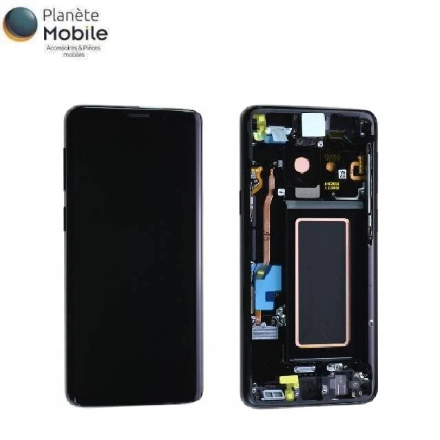 Original Ecran LCD Complet Noir Sur Châssis Pour Samsung Galaxy S9 G960F - Photo 1/1
