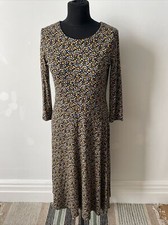 Laura Ashley 3/4 Sleeves Skater Dress Size UK 10