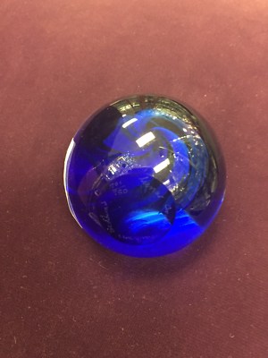 Vintage Cathness Scotland Exotic Paperweight Titled 