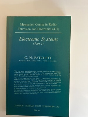 MECHANIKERKURS IN RADIO, FERNSEHEN UND ELEKTRONIK: ELEKTRONISCHE SYSTEME PT 1