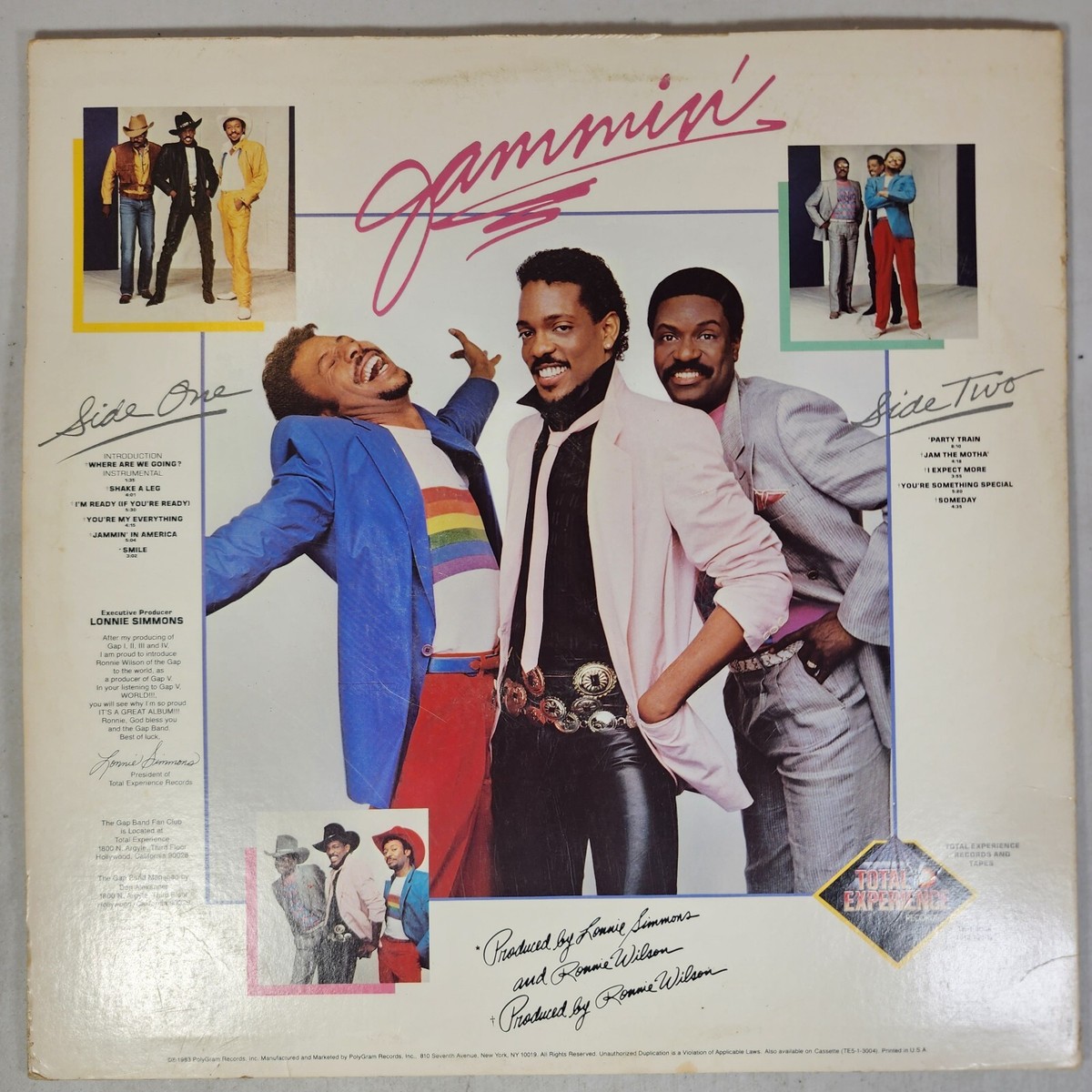 GAP BAND V. Jammin' レコード GAP BAND V Jammin 1983 Vintage Vinyl Record Album LP Total