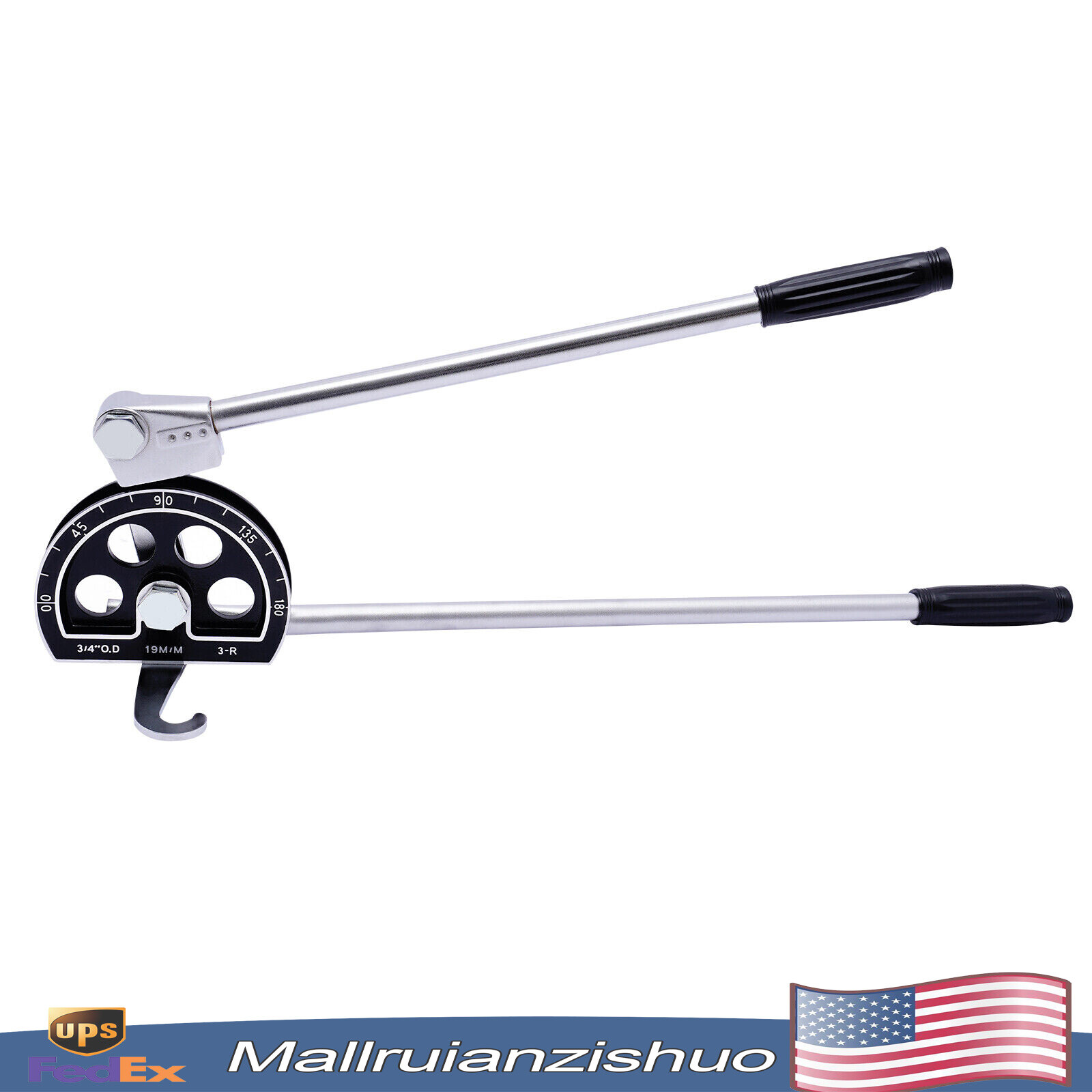 3/4" Manual Pipe Tube Bender HVAC Refrigeration Ratchet Bending Tool 0~180°