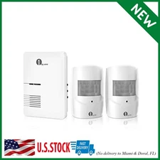 Driveway Alarm, Home Security Alert System with 36 Melodies, 1 Plug-in Receiver