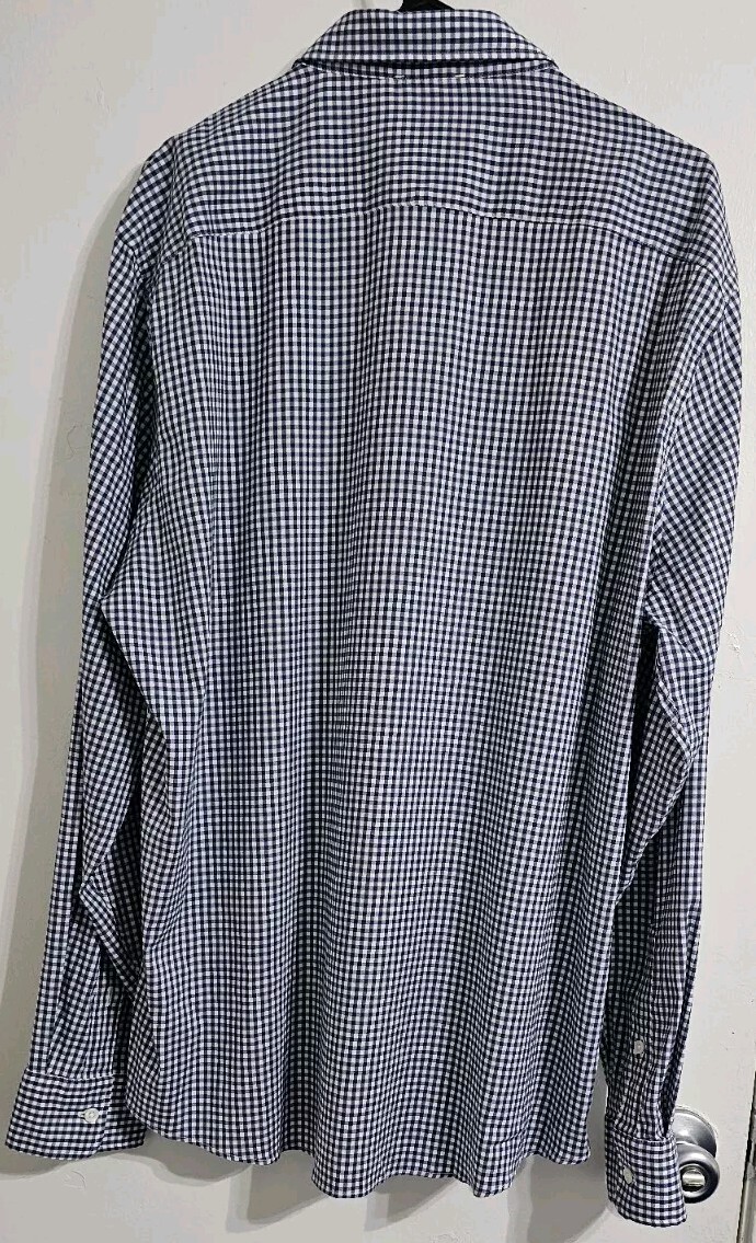 Faherty Shirt Button Down Mens Extra Large Blue W… - image 8