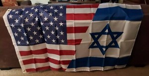 America And Israel Flag 3X5 With Grommets 