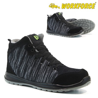 HERREN LEICHTE STIEFEL SICHERHEIT STAHLKAPPE ARBEIT WANDERER KNÖCHEL SCHUHE SNEAKER GRÖßE