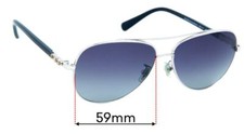 SFx Replacement Sunglass Lenses fits Coach HC 7072B - 59mm Wide