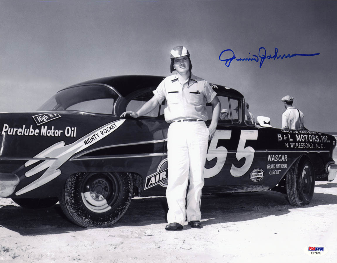 Junior Johnson Autographed Signed 11x14 Photo + HOF 2010 NASCAR LEGEND PSA/DNA 