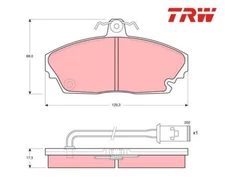 Brake Pad Set, Disc Brake TRW GDB479 for Rover 800