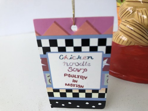 Poultry In Motion Westland Giftware Sharon Neuhaus Chicken Noodle Soup Rooster - Picture 6 of 9