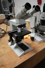 Aus Jena Laboval 4 Binocular Microscope with  Objectives