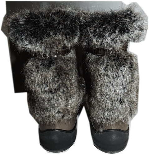 Aquatalia Ankle Boots Kamila Faux Fur Trim Weatherproof Fur Lined Booties  8.5 - Picture 6 of 9