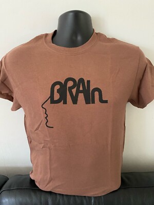 BRAIN RECORDS T SHIRT- Cluster Harmonia Brian Eno Kraftwerk Kluster Krautrock