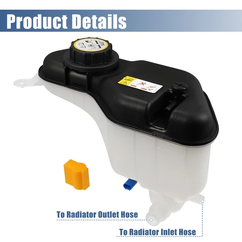 New Jaguar S-Type XF XJ-350 Coolant Overflow Expansion Recovery Tank C2Z13764 - Picture 4 of 6