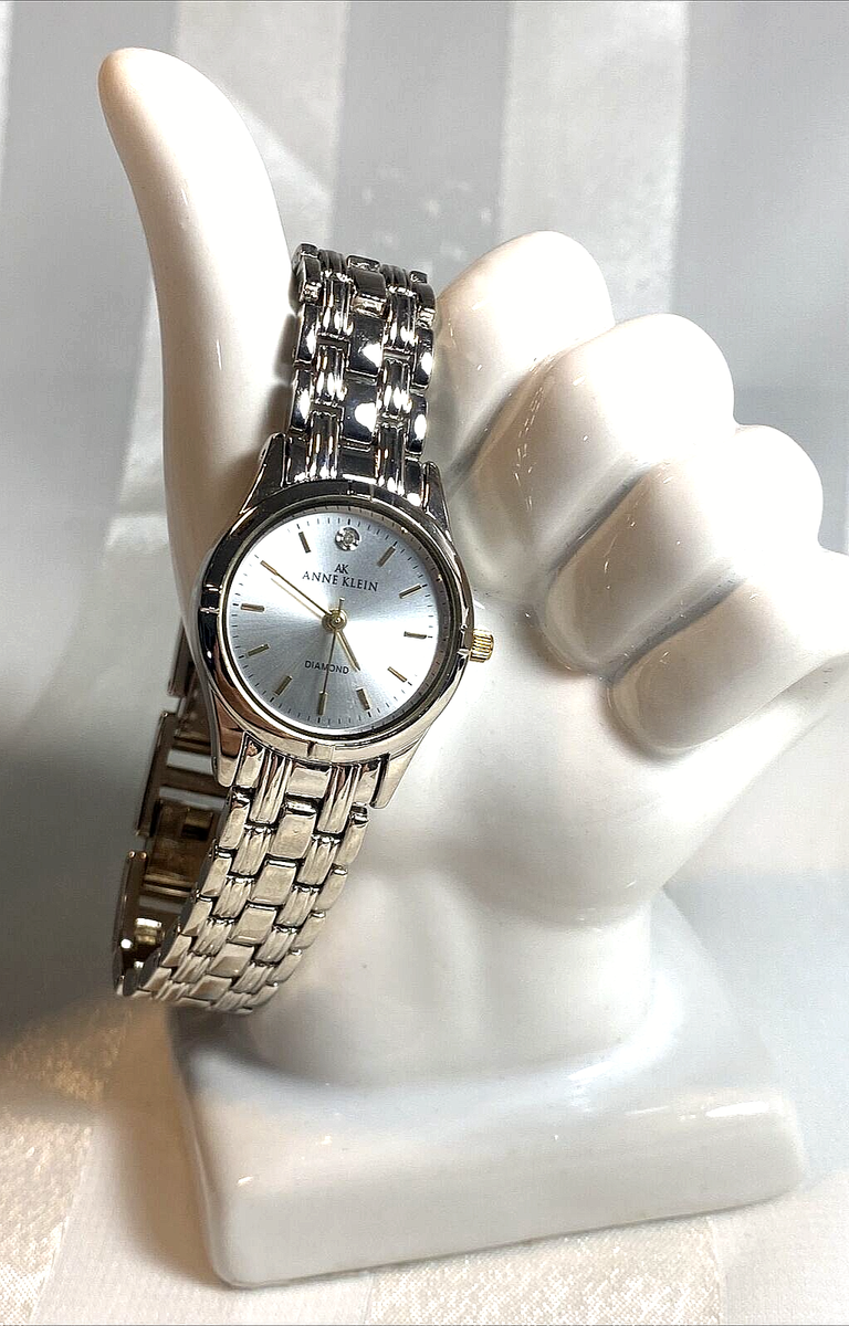 ANN KLEIN WATCH SILVER. Links are adjustable in the watch Amazon.com: WITHit Anne Klein Fashion Chain Bracelet for  main image 2