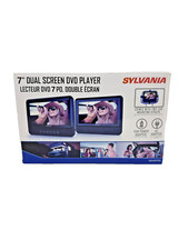 SYLVANIA SDVD7751 7" Dual Screen Portable DVD Players-2 PACK