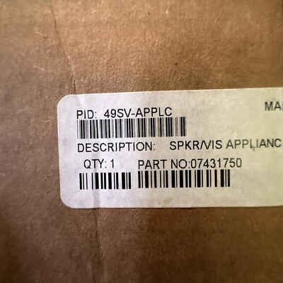 SIMPLEX 49SV-APPLW - SPKR/VIS APPL ONLY CEILING  NEW NIB