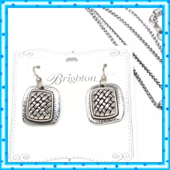 Brighton Ferrara ArtisianNecklace French Wire Earrings Silver Set