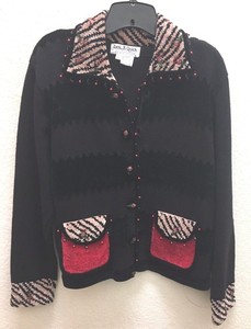 heavy black cardigan