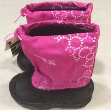 KAMIK KIDS "Icemelt" Toddler Girl s Insulated Magenta/Pink Snowboots Sz 10