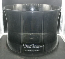 Dom Perignon large Noir Champagne Ice Bucket Smoked Acrylic Signed M. Szekely