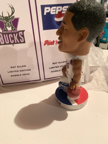 Milwaukee Bucks Ray Allen Limited Edition Pepsi Bobblehead In Box - Picture 2 of 4